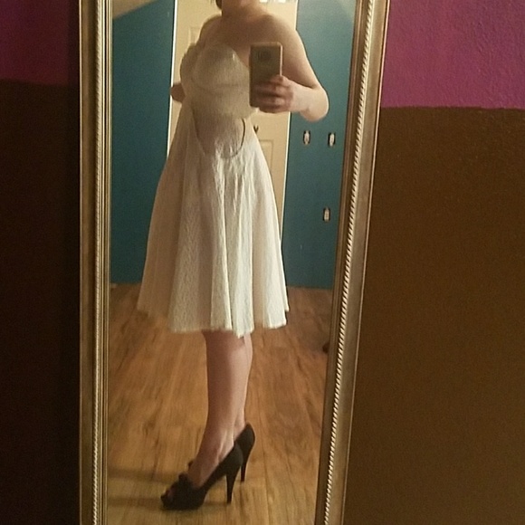 calvin klein eyelet dress